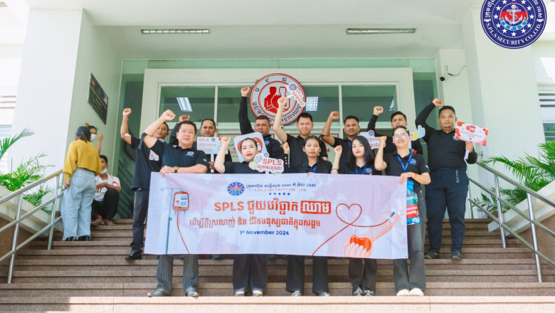 SPLS បង្ហាញកាយវិការសប្បុរស ចូលរួមបរិច្ចាគឈាមជួយសង្គម