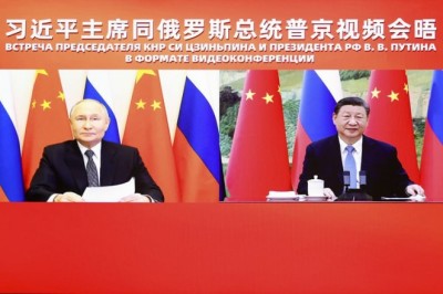 លោក Xi Jinping ប្រធានរដ្ឋចិននិងលោក ភូទីន ប្រធានាធិបតីរុស្ស៊ីជួបសន្ទនាតាមប្រព័ន្ធវីដេអូ